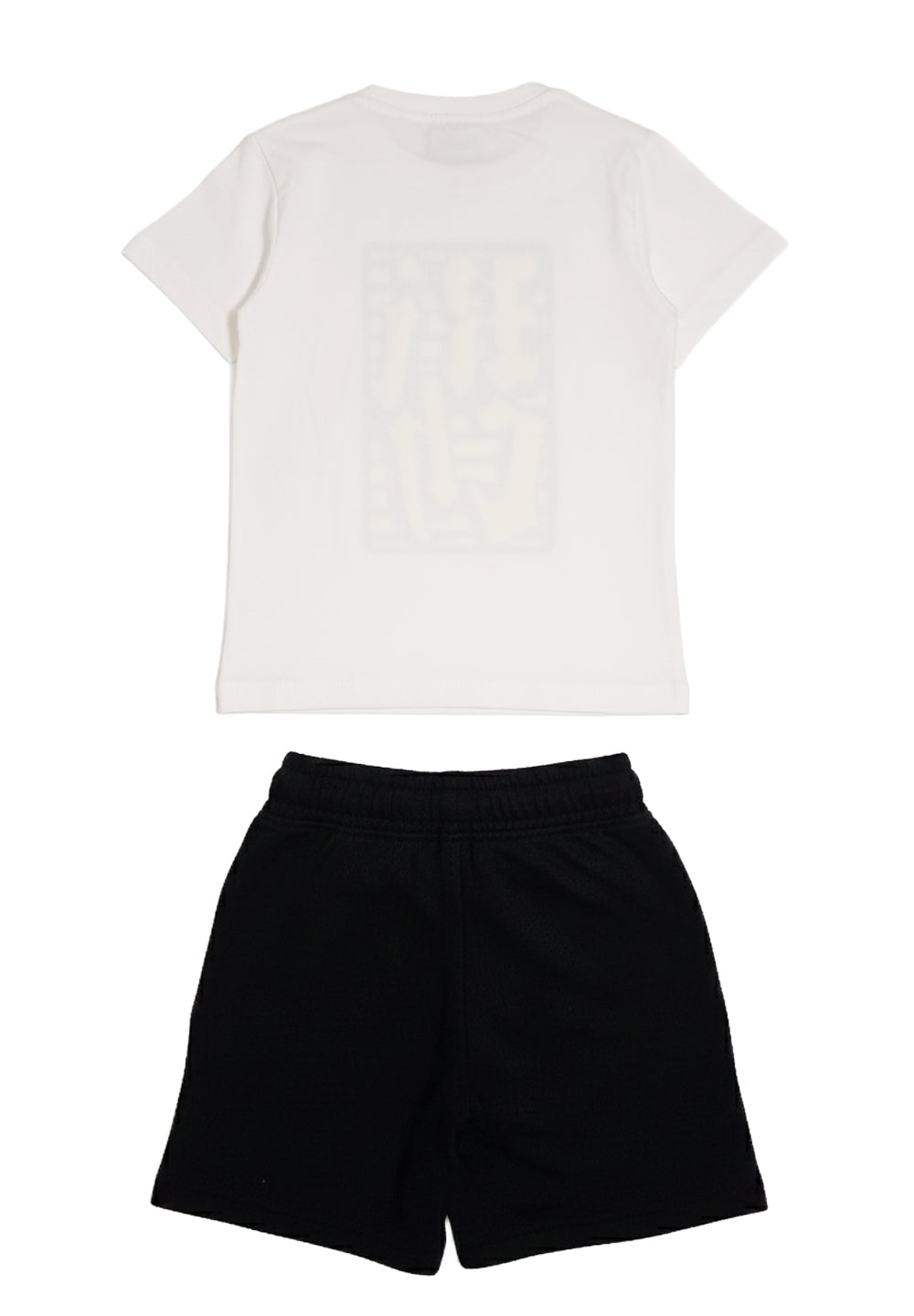 Completo bianco-nero per bambino