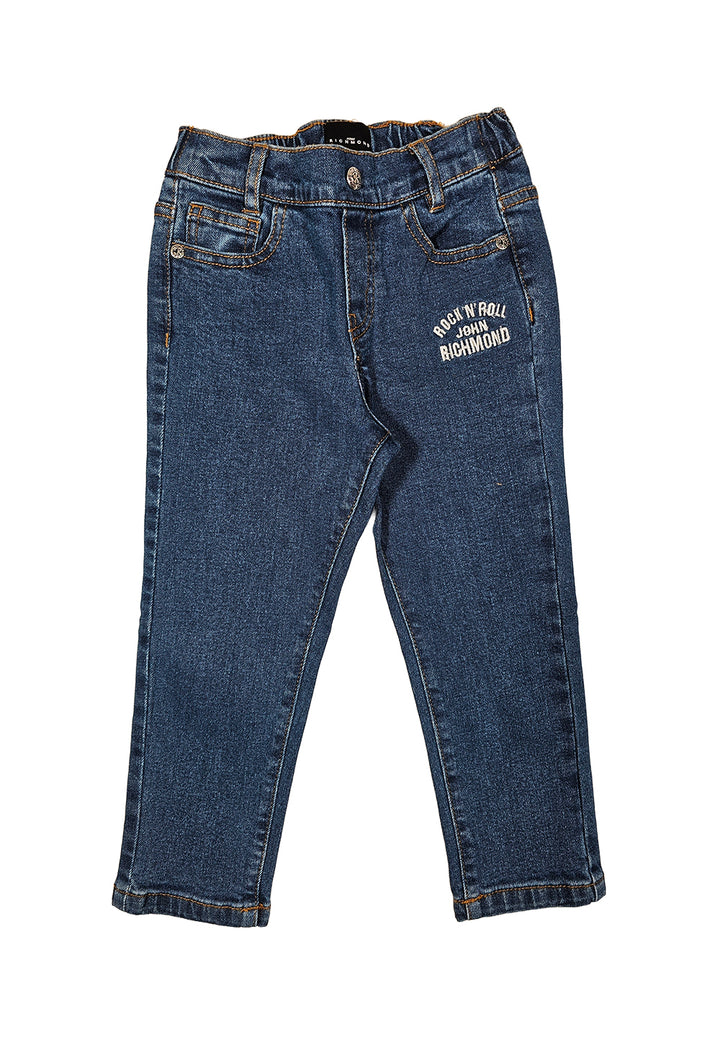 Jeans blu denim per neonato