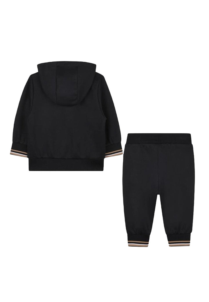 Completo felpa nero per bambino