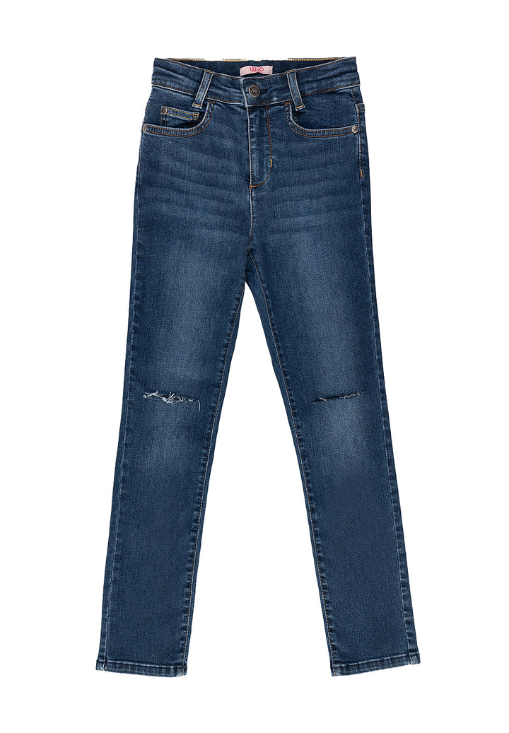 Jeans blu denim per bambina