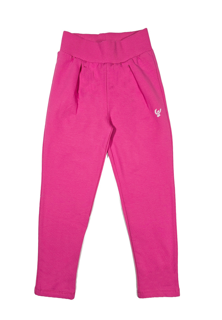 Pantalone felpa fuxia per bambina