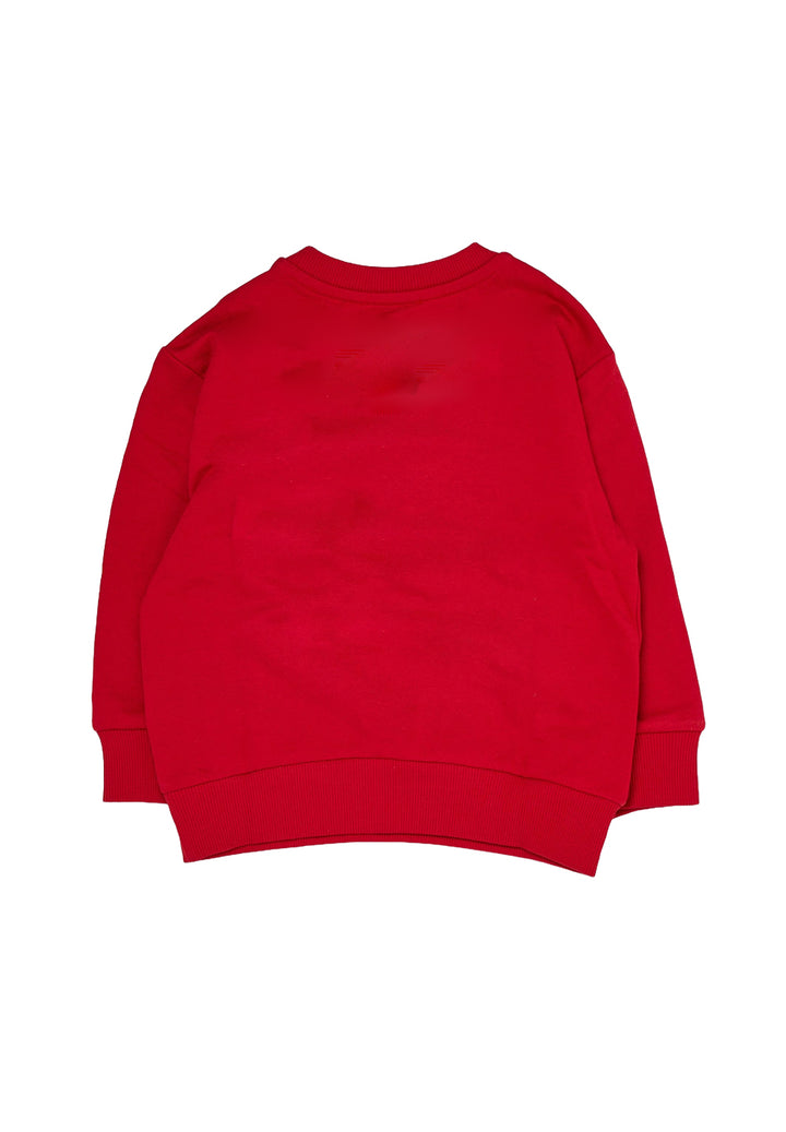 Red crewneck sweatshirt for boy