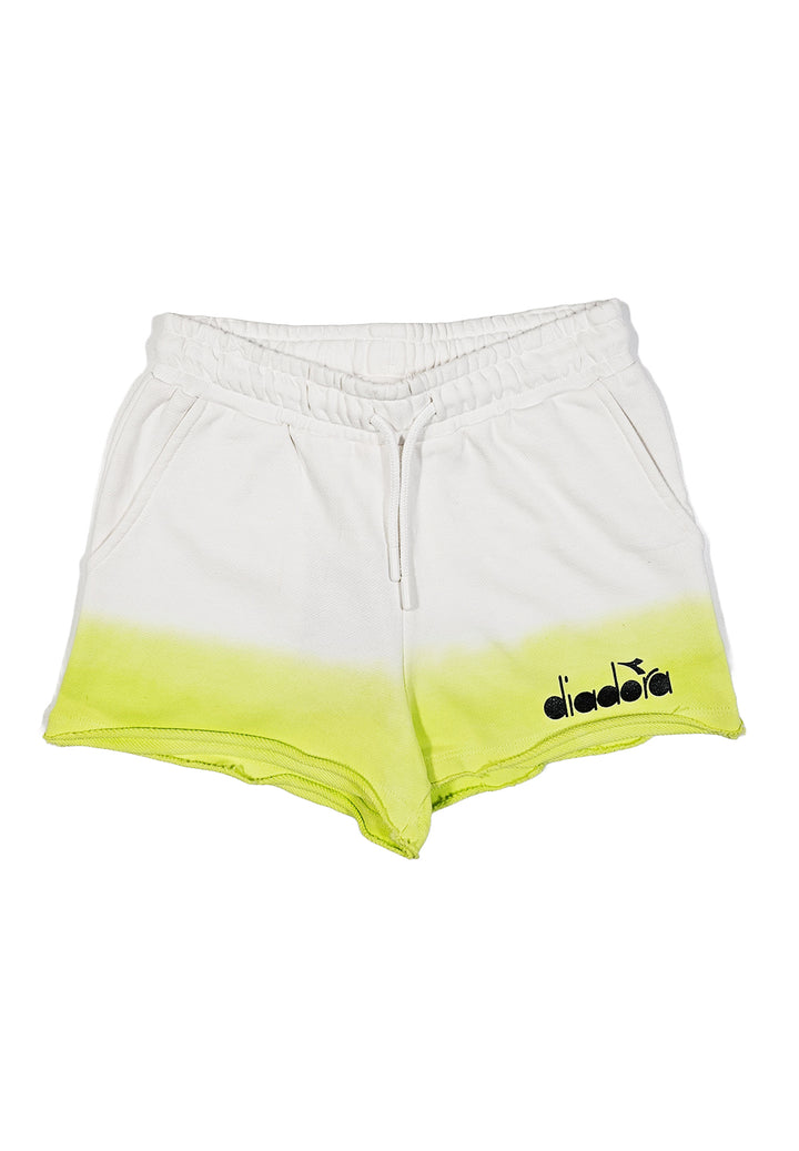 Short felpa bianco-giallo per bambina - Primamoda kids