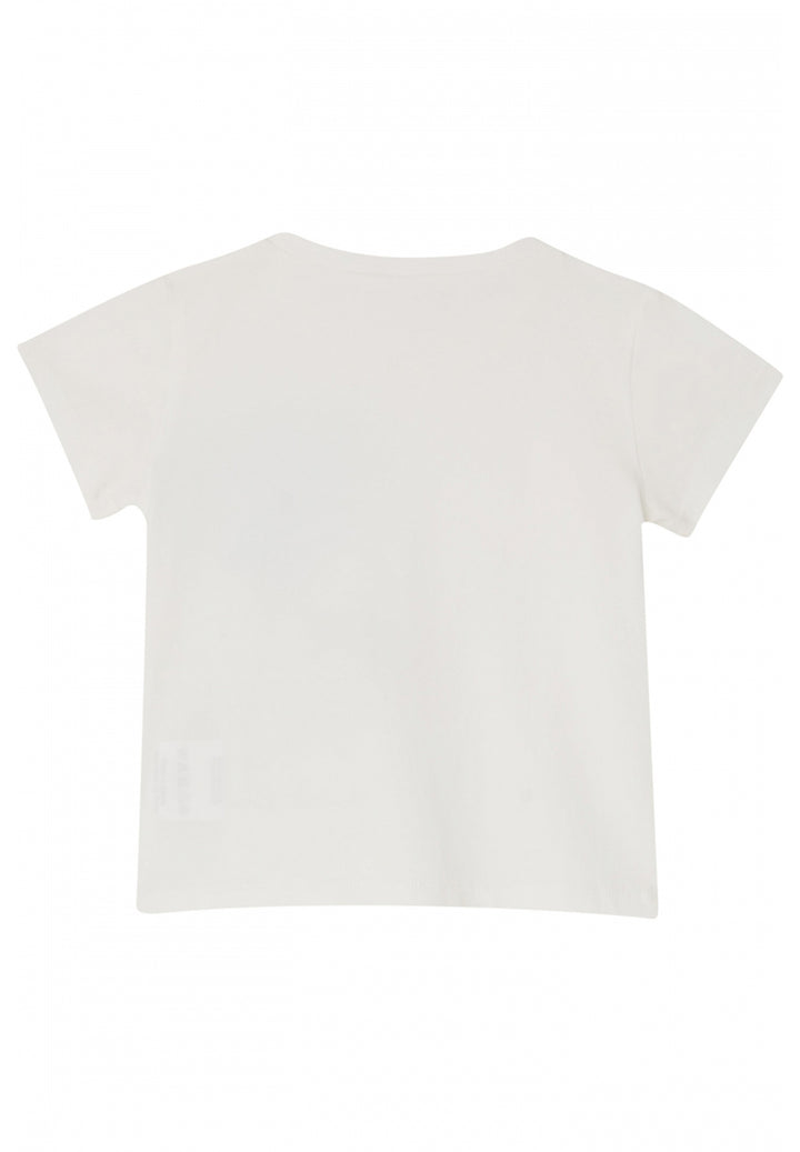 T-shirt bianca per bambina