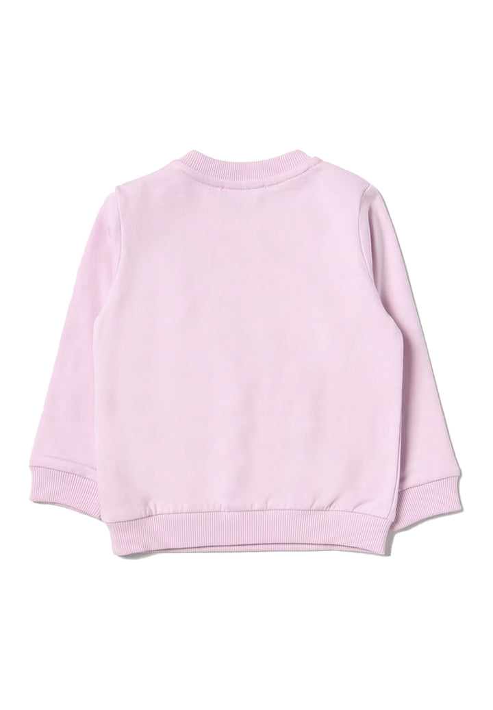 Rosa Sweatshirt mit Rundhalsausschnitt für Mädchen