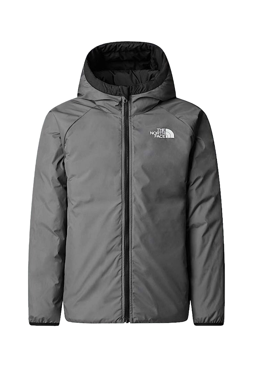 Veste réversible noir-gris pour enfant