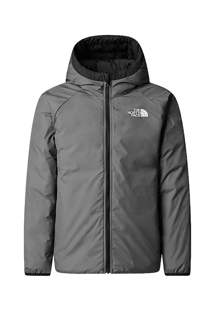 Veste réversible noir-gris pour enfant