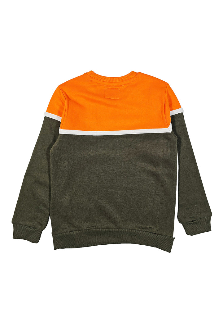 Mehrfarbiges Rundhals-Sweatshirt für Jungen