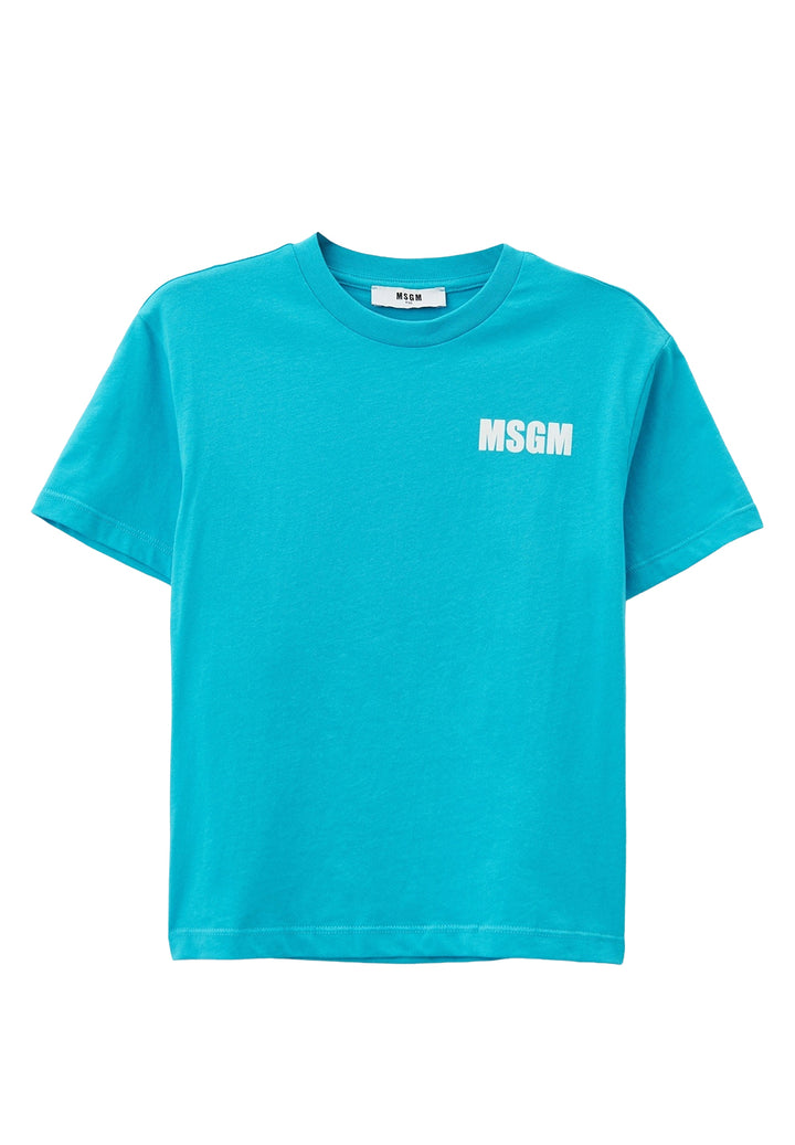 T-shirt celeste per bambino