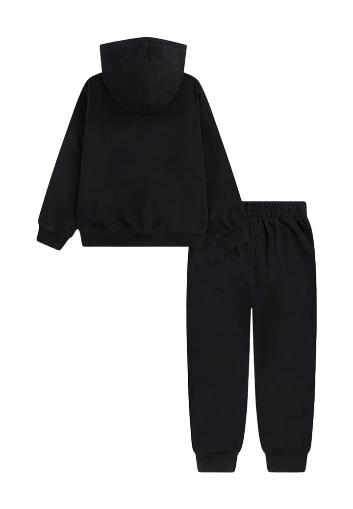 Completo felpa nero per bambino
