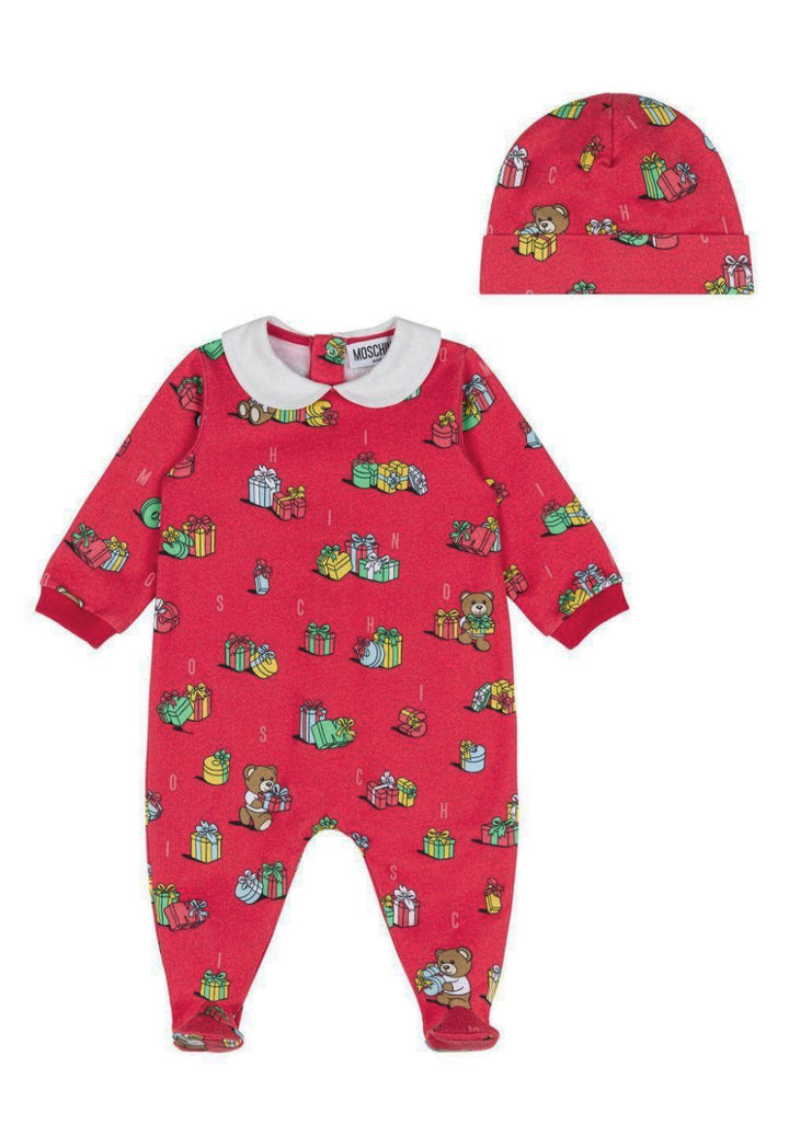 Tutina + cappello rossa per neonato