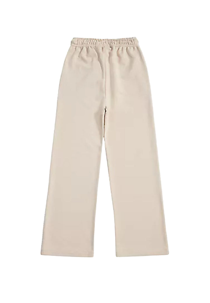 Pantalone felpa beige per bambina