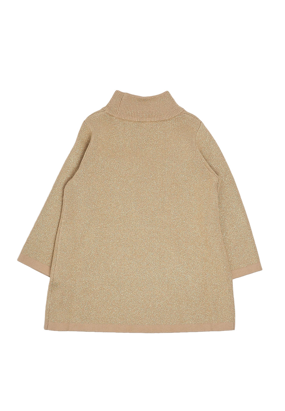 Vestito maglia oro per bambina