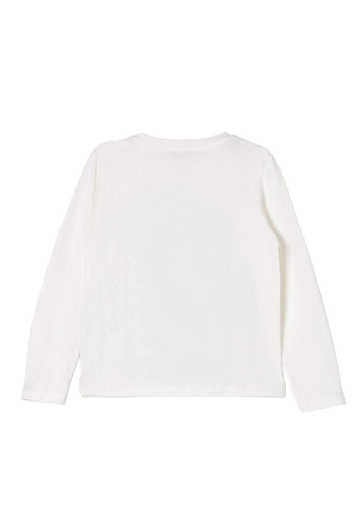 T-shirt bianca per bambina