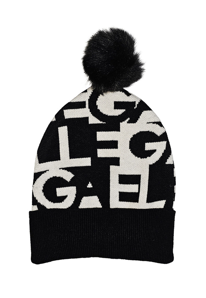 Cappello bianco-nero per bambina