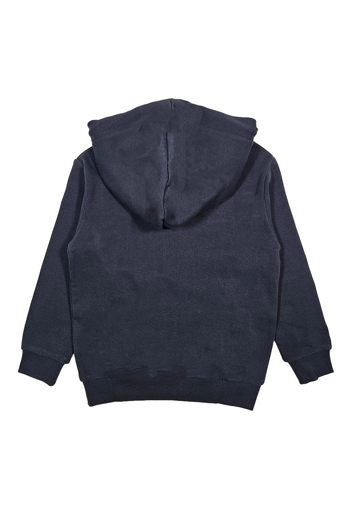 Blue zipped sweatshirt for boy