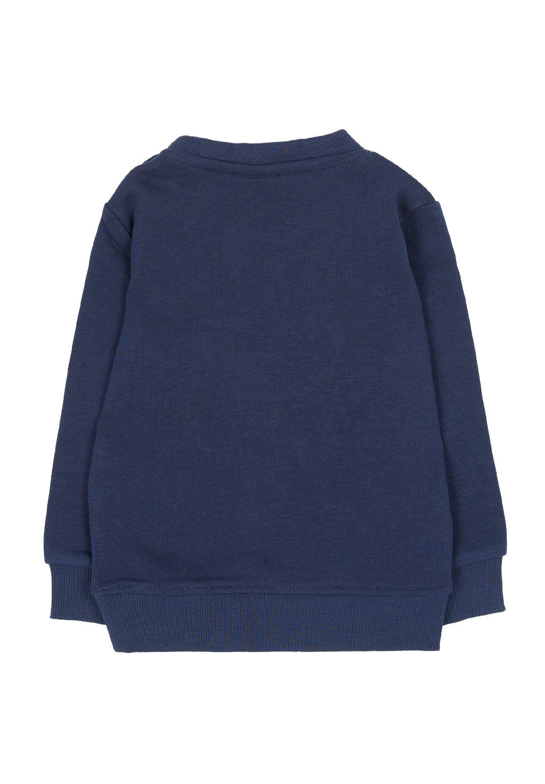 Felpa girocollo blu navy per neonato