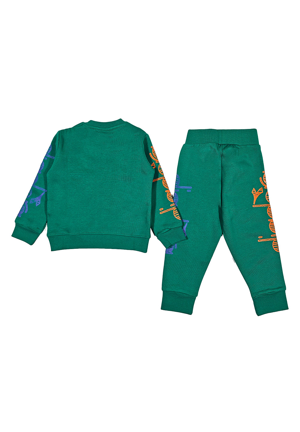 Green sweatshirt set for newborns