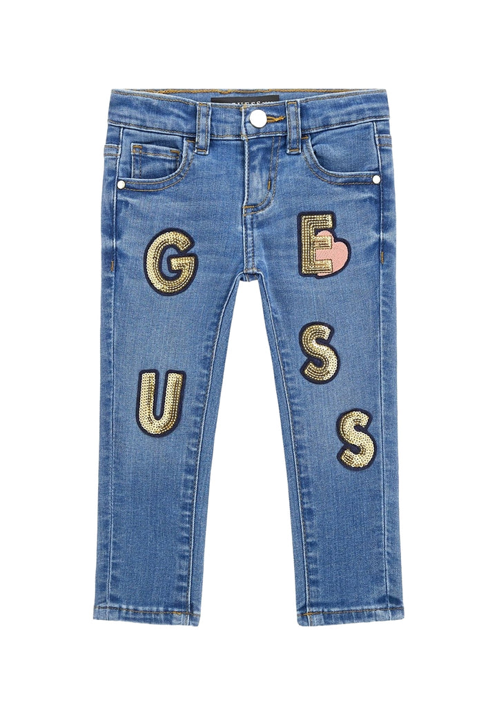 Jeans blu denim per neonata