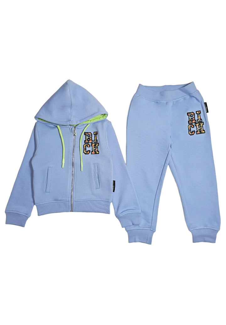 hellblaues Sweatshirt-Set für Jungen