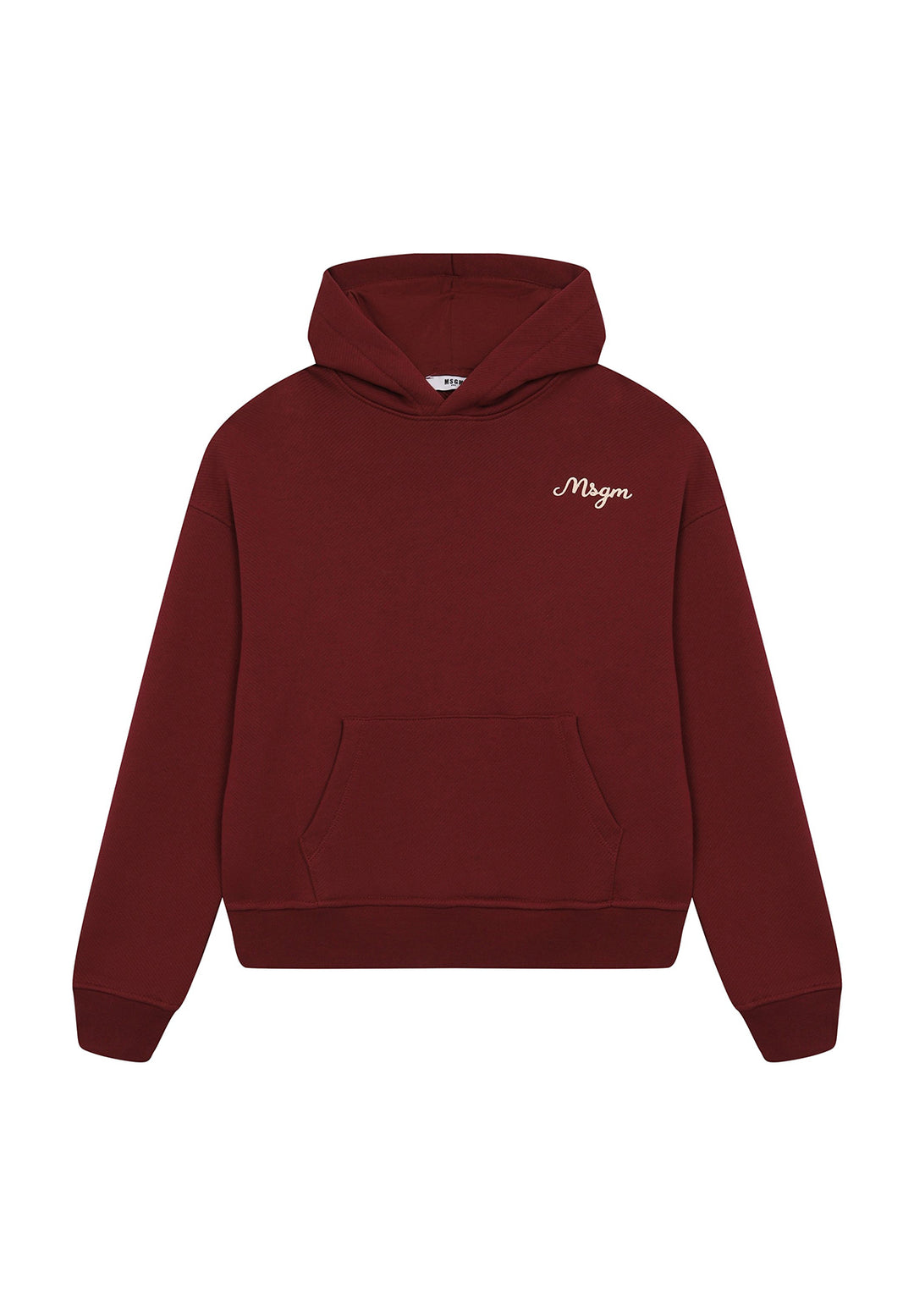 Felpa cappuccio bordeaux per bambino