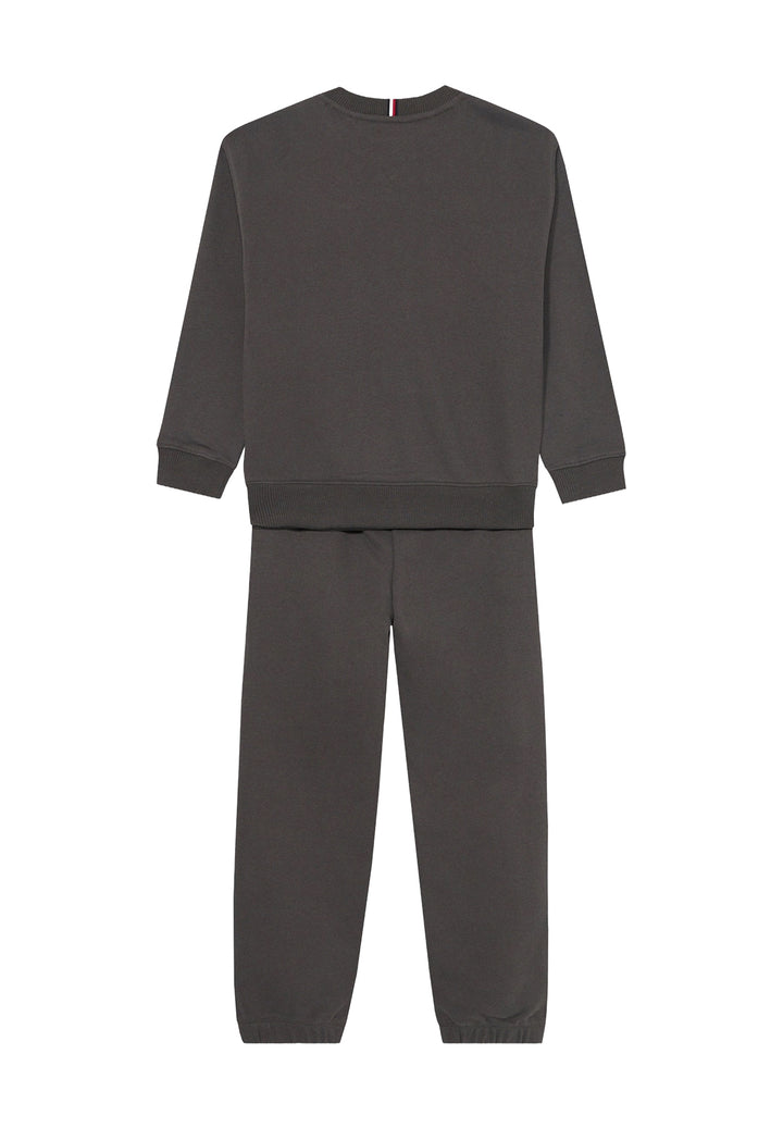 Completo felpa grigio per bambino