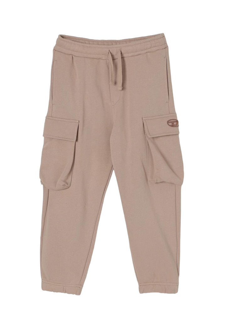 Pantalone felpa beige per bambino
