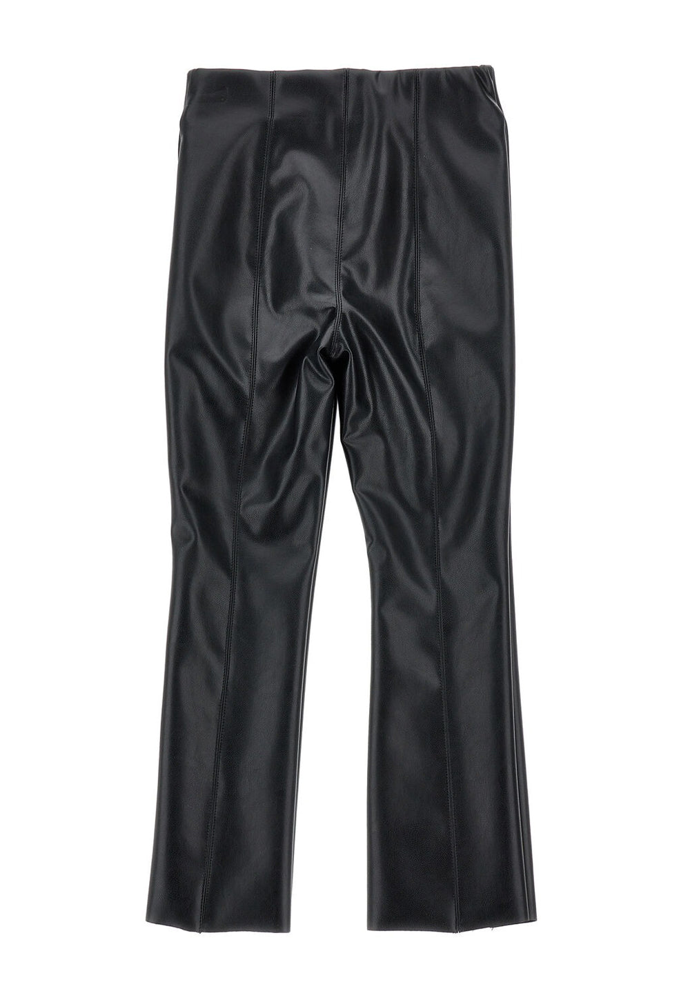 Pantalone ecopelle nero per bambina