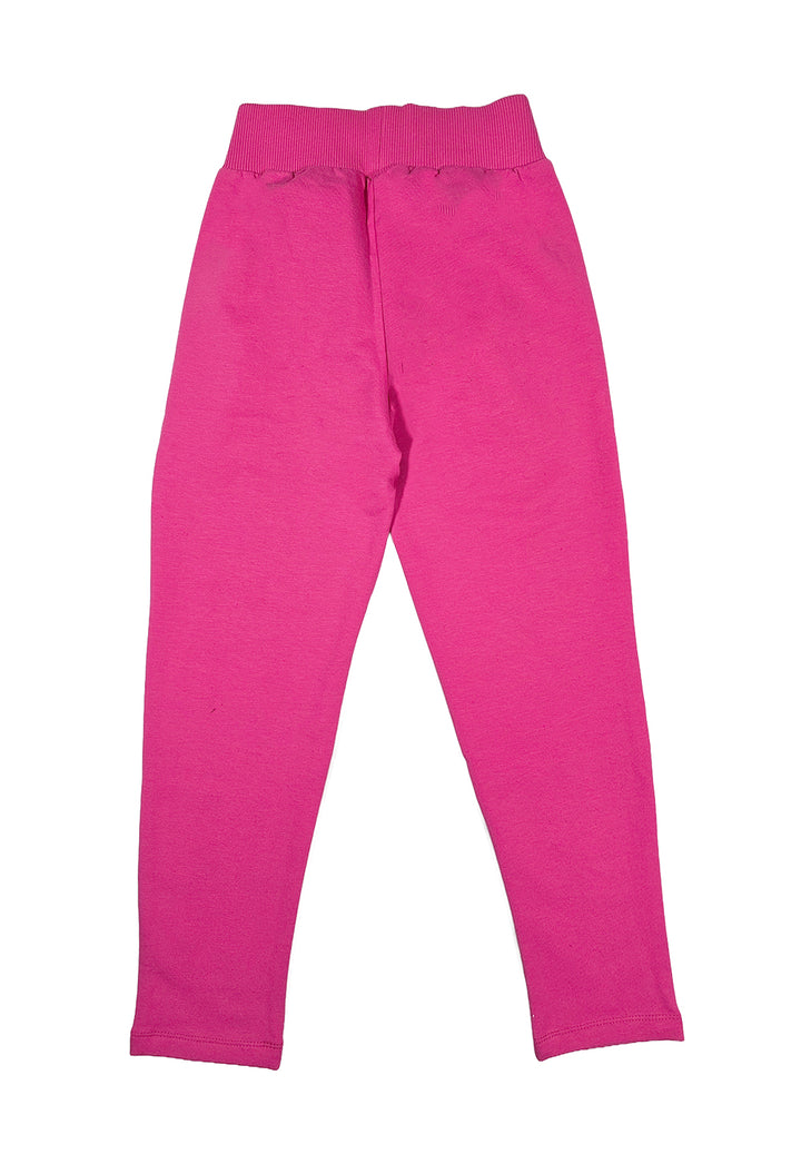 Pantalone felpa fuxia per bambina