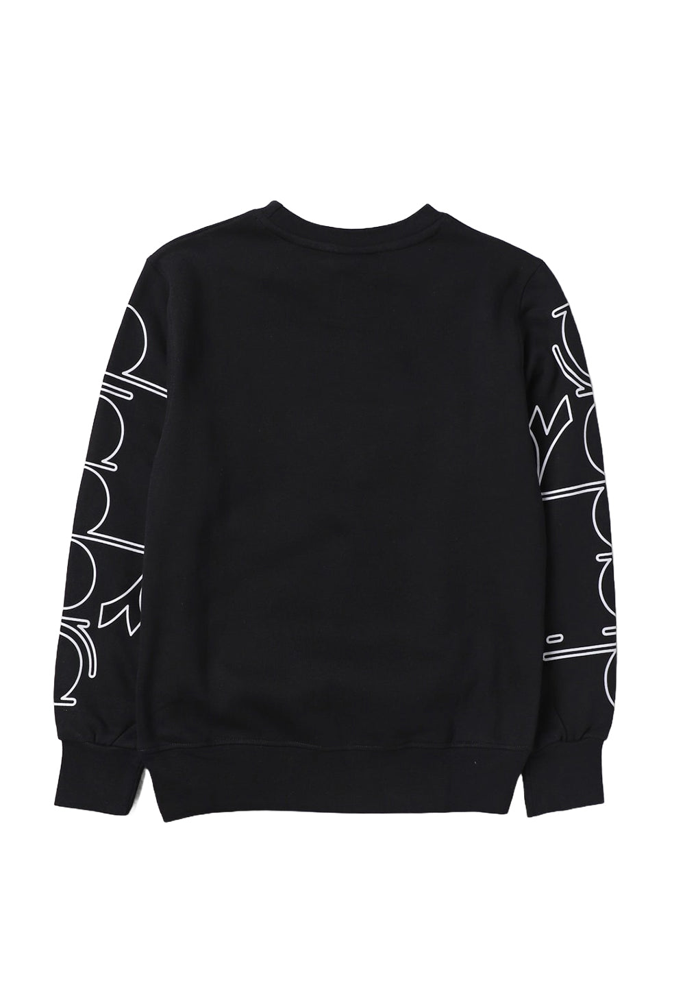 Black crewneck sweatshirt for boy