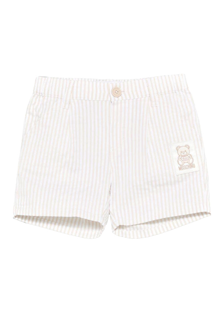 Short bianco-beige per neonata