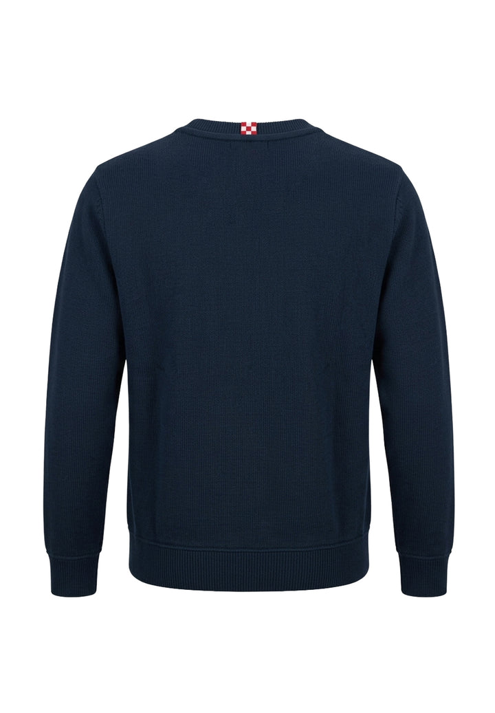 Felpa girocollo blu navy per bambino