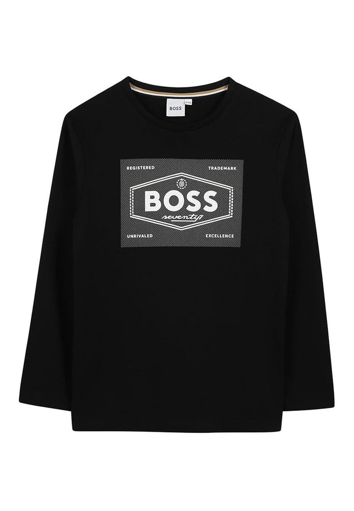 T-shirt nera per bambino