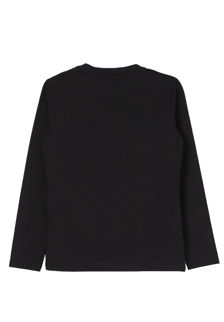 T-shirt nera per bambina