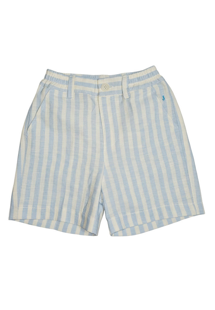 Bermuda bianco-celeste per neonato