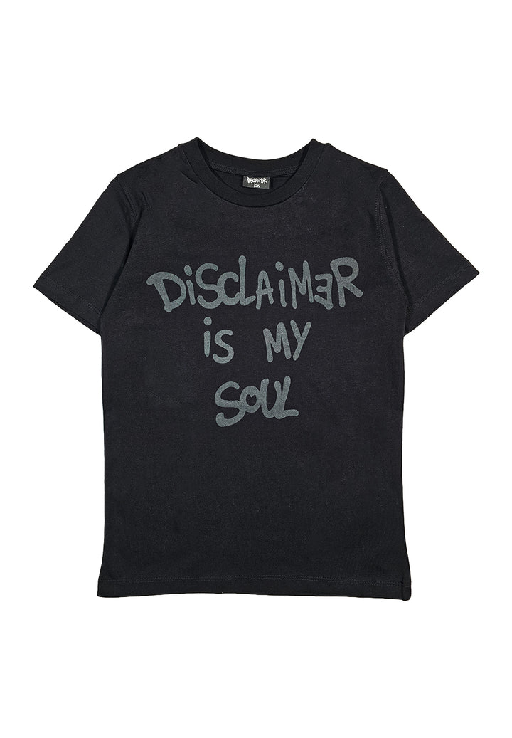 T-shirt nera per bambino