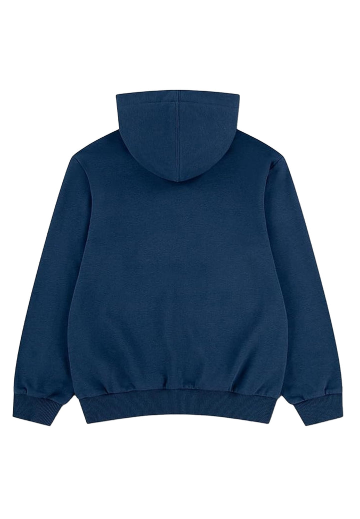 Felpa cappuccio blu per bambino