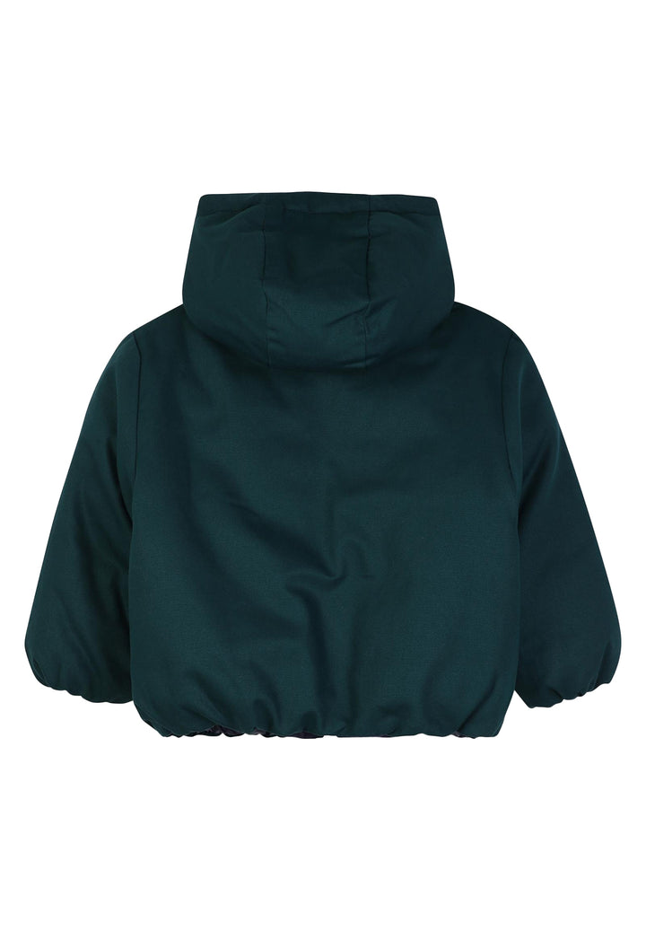 Giubbotto reversibile verde-blu per bambino