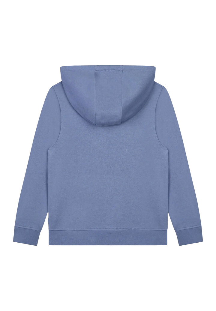 Felpa cappuccio blu per bambino