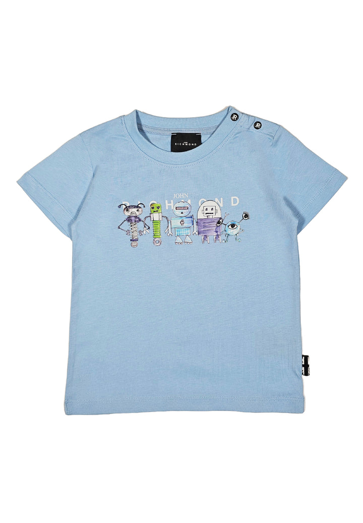 T-shirt celeste per bambino