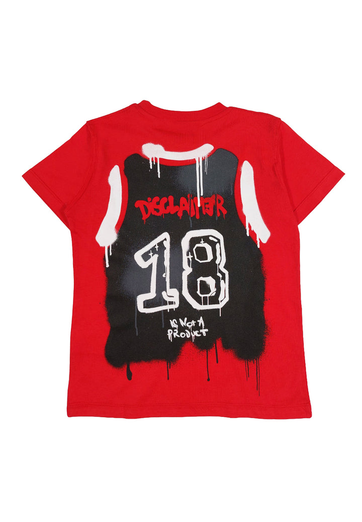 T-shirt rossa per bambino