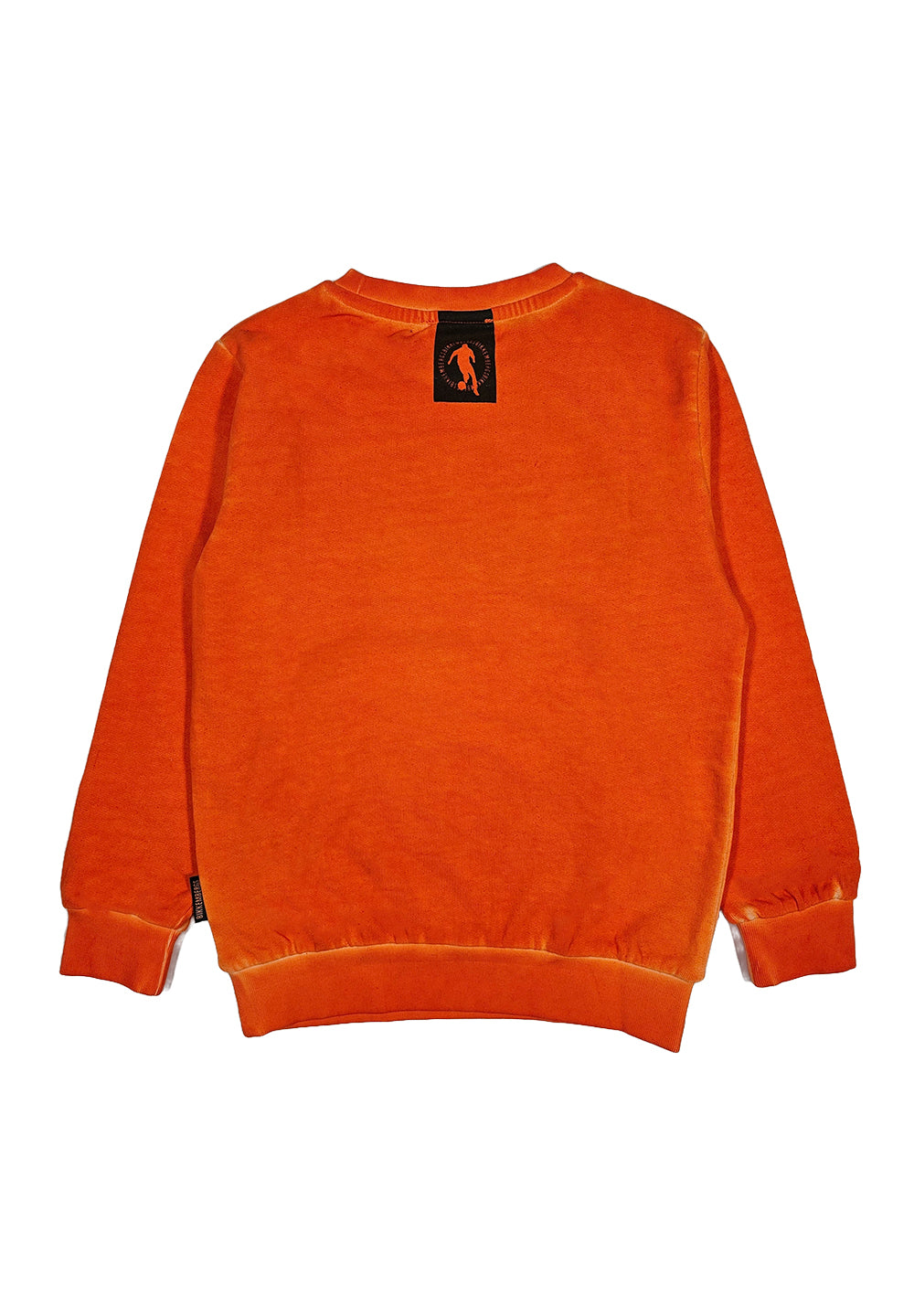 Orange crewneck sweatshirt for boys