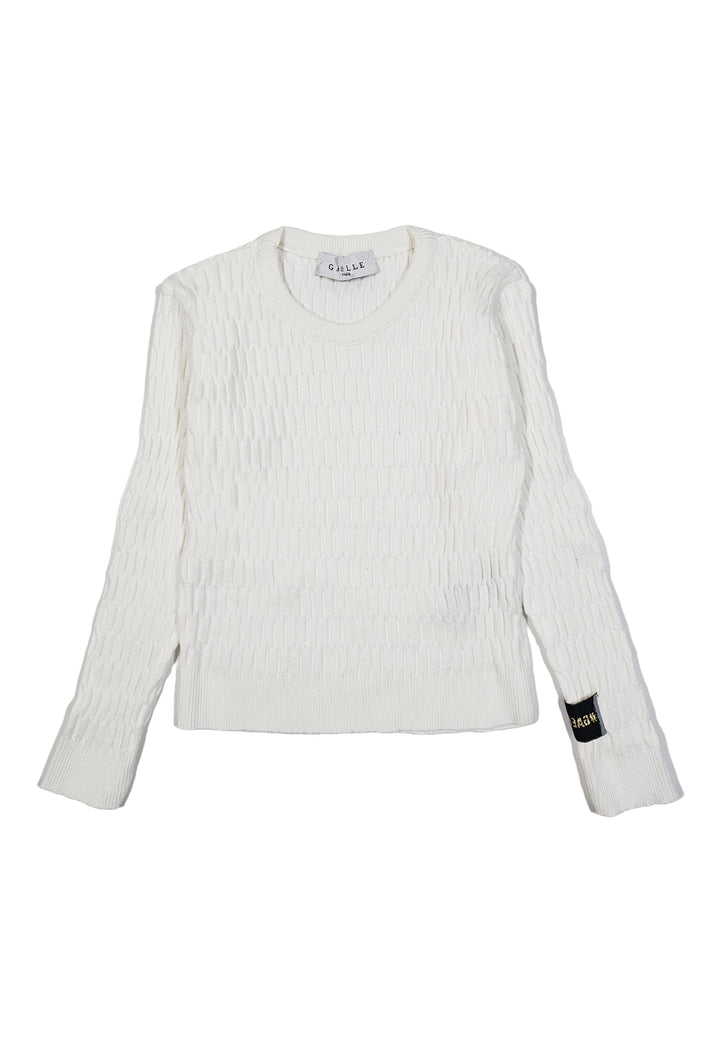 Maglione bianco per bambina
