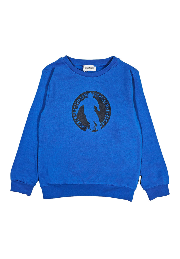 Royal blue crewneck sweatshirt for boy