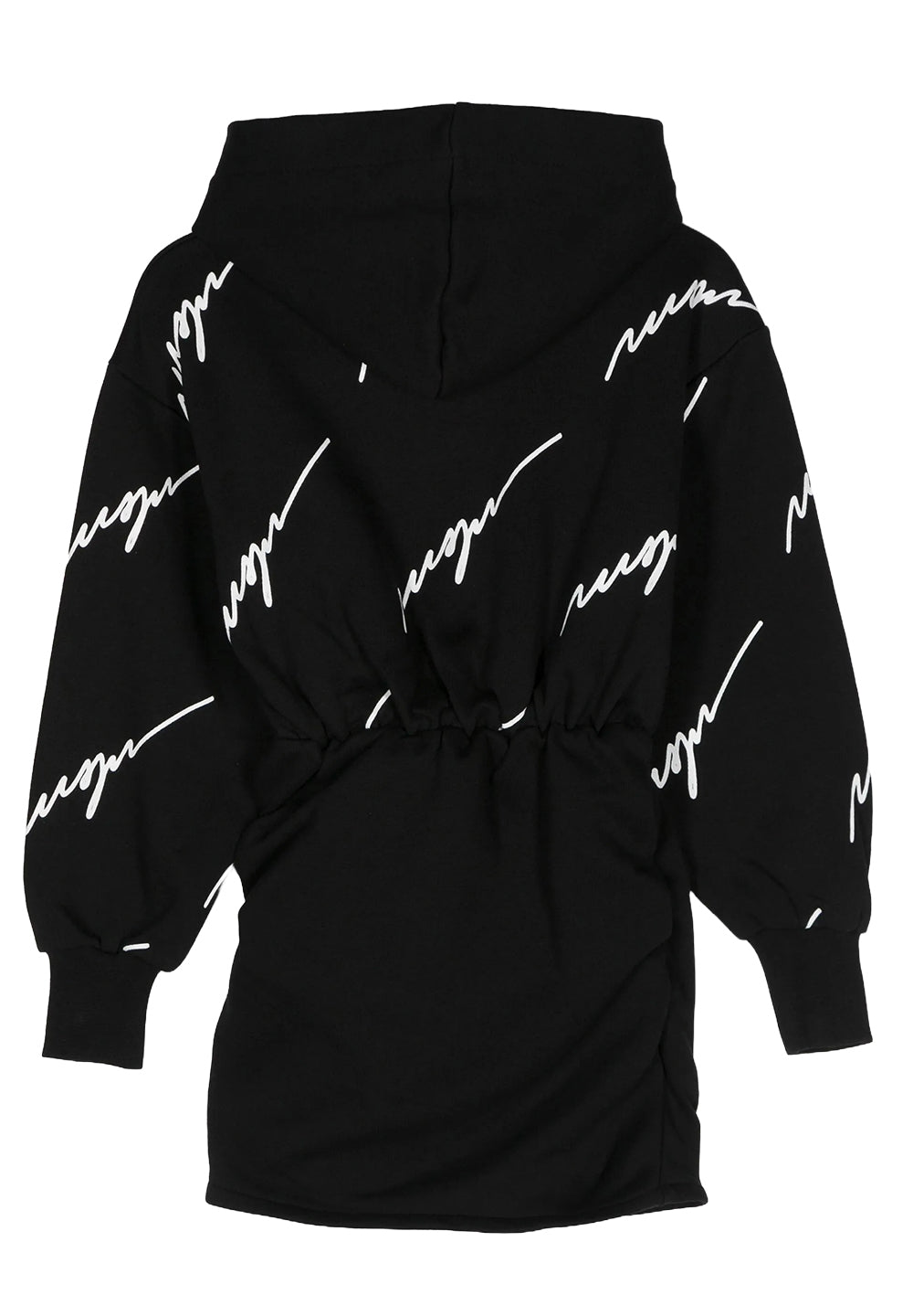 Vestito felpa nero per bambina
