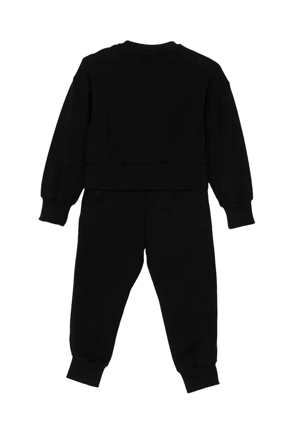Completo felpa nero per bambina
