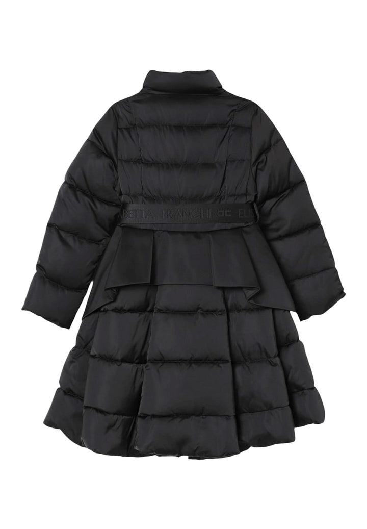 Giubbotto piumino nero per bambina