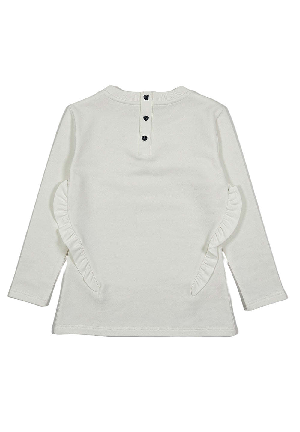 Vestito felpa bianco per neonata