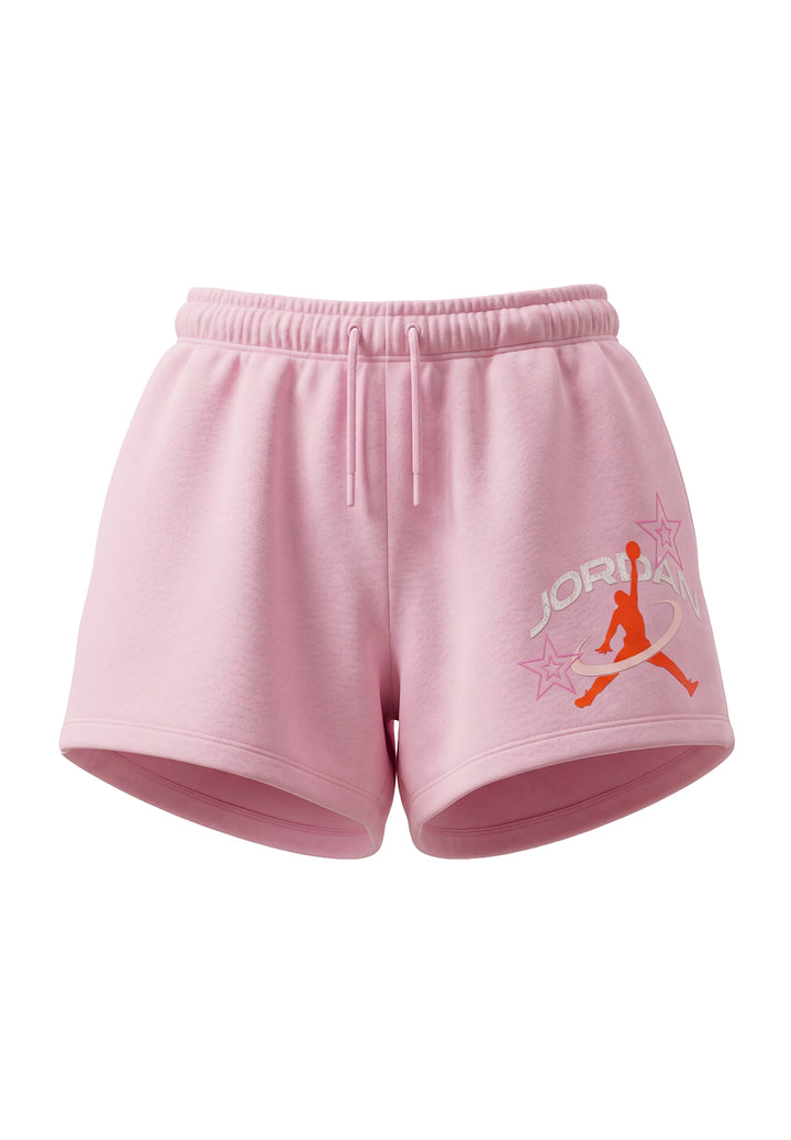 Short felpa rosa per bambina