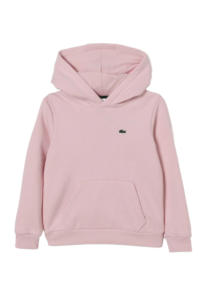 Felpa cappuccio rosa per bambina